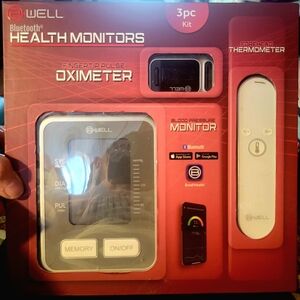 Bluetooth Health Monitors 3pc Kit - Black and White